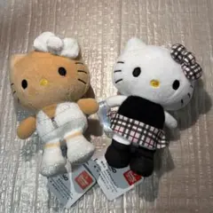 ハローキティ マスコット 2種セット 平成レトロ　ギャルキティ