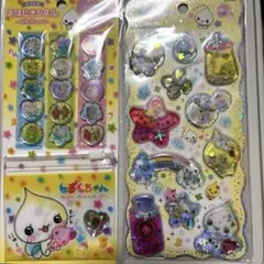 しずくちゃん　ウォーターシール　おはじきシール☆みるみるちゃん☆2点セット