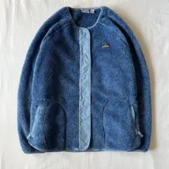 【希少】L.L.Bean ハイパイル フリース スナップ ジャケット ブルー