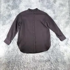 《GU》ジーユー　トップス　シャツ　クルーネック　きれいめ　長袖　カジュアル