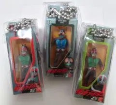 仮面ライダー　ソフビパッケージチャーム　3点セット　1号 新1号 2号