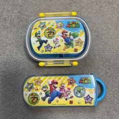 Super Mario 弁当箱とカトラリーセット スプーン フォーク 箸のサムネイル