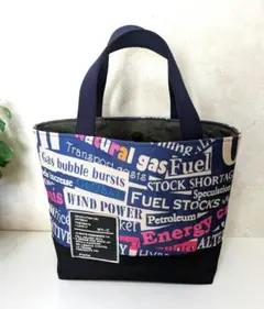 ⭐️ゴルフカートバッグ　ラウンドバッグ　英字ロゴ柄　撥水加工　切替トートバッグ