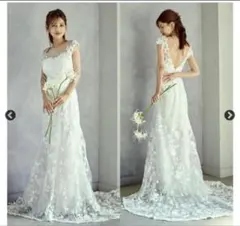 ドレスプロダクション　刺繍レースマーメイドドレス（W284）