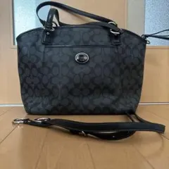 COACH ショルダーバッグ F12852 ブラック - メルカリ