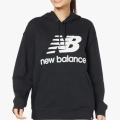新品 JP L newbalance フーディー プロ着用モデル USA M 黑