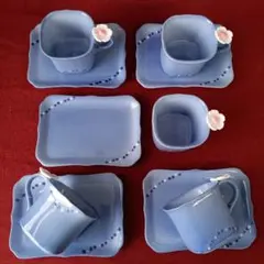 コバルト カップアンドソーサー5客セット