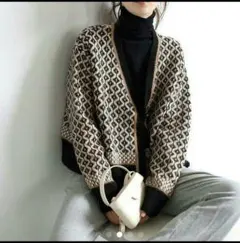 韓国 人気限定 カーディガンセーター レディース秋服