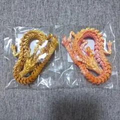 可動フィギュア 3Dプリンター 龍 ドラゴン ゴールド ピンク