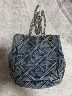 デニムキルティングショルダーバッグ