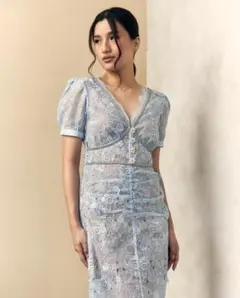 エ*ヌ様 セルフポートレイト ワンピース レース UK8 未使用 3D 結婚式
