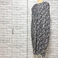 URBAN RESEARCH DOORSコットンプリント ギャザーワンピース