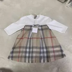 1回着用 Burberry ハート柄 ワンピース 18M 86 90 - メルカリ