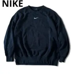 00s y2k NIKE センタースウォッシュ スウェット ブラックのサムネイル