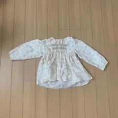tête-à-tête バースディ　春　花柄　長袖シャツ　ぽわん袖