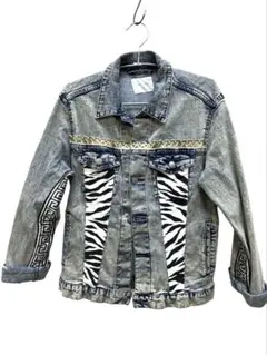 BROWNY STANDARD デニムジャケット ゼブラ柄 切替デザイン