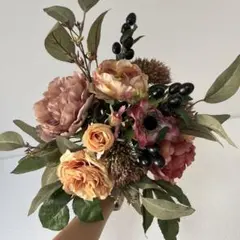 ウェディングブーケ/結婚式ブーケ/韓国ブーケ/ピンクブーケ/アーティフィシャル