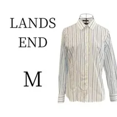 "★美品 LANDS END ランズエンド ホワイト ロング シャツ