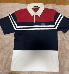 ファーストダウン FIRST DOWN ポロシャツ ラガーシャツ Mサイズ　新品のサムネイル