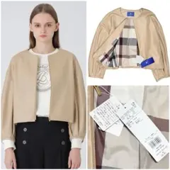 未使用♡ ブルーレーベルクレストブリッジ　ライダース　レザー　羊革　黒　38 シープレザーシングルライダース（51F01400＿＿） | BLACK