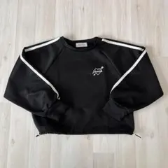 しまむら LilyChuu キッズ トップス 長袖カットソー 150 ブラック