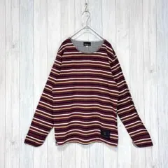 【THESHOPTK】長袖Tシャツ トップス カットソー ボーダー カジュアル