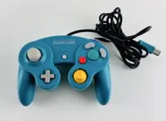 ゲームキューブ コントローラー ターコイズ ブルー GC コン スマブラ 純正品