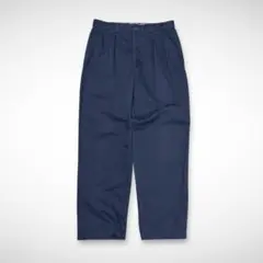 着画有）Ralph Laurenポロチノネイビーツータックワイドストレート