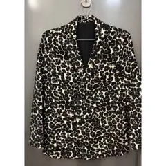 ✽美品✨ 伊太利屋 デニムジャケット ヒョウ柄 レオパード 【7】 D469
