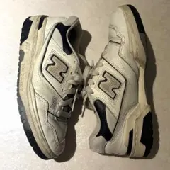 New Balance 550 23cm ホワイト/ブラック スニーカー