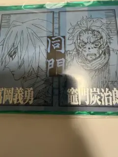 鬼滅の刃 竈門炭治郎 冨岡義勇 同門 二つ折りチェキ風ブロマイド