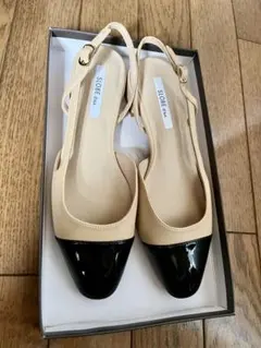 【美品】SLOBE IENA バックストラップパンプス バイカラー24cmのサムネイル