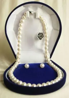 ○気品❤天然貝パールネックレス＆ピアスorイヤリングセット 新品・未使用