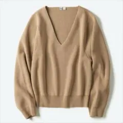 ユニクロU メリノブレンドVネックセーター Lサイズ