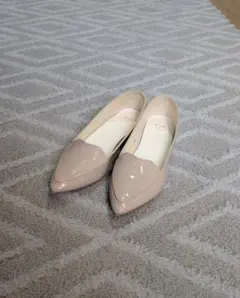 fin パンプス ポインテッドトゥ ベージュ