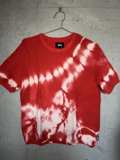 Stussy タイダイ柄ニットセーター M 半袖