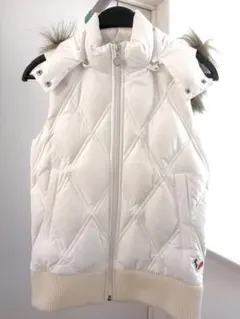 【美品】ルコックスポルティフ ゴルフウェア フード付きダウンベスト