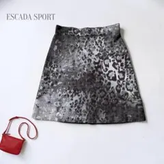 ESCADA SPORT 台形スカート グレー 34 小さい S 春秋 ミニ膝丈のサムネイル