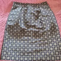 LAUTREAMONT チェック柄タイトスカート 36