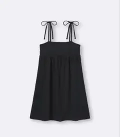 テクスチャーキャミソールミニワンピース