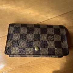 ルイヴィトン　ダミエ財布エベヌ ポルトモネ・ビエ・トレゾール