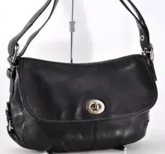 美品 COACH コーチ F15170 ターンロック ショルダーバッグ 肩掛け