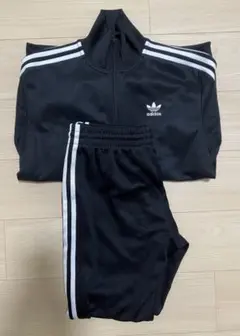 adidas アディダス ジャージ 上下 黒 定番