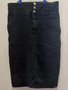 ブラック デニムスカート