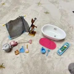 【シルバニアファミリー】お風呂・掃除セット　まとめ売り