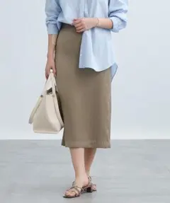 INDIVI　サテンスカート