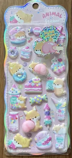 残り３点のみ！　柴犬 おしりシール マシュマロシール