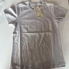 MUJI 婦人涼感汗じみしにくいクルーネック半袖Ｔシャツ婦人Ｍ・ライトグレー