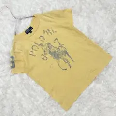 『ポロバイラルフローレン』 (4/4T) ロゴかすれプリントTシャツ ナンバーのサムネイル