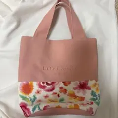 LOVERARY BY FEILER トートバッグ ピンク 花柄のサムネイル